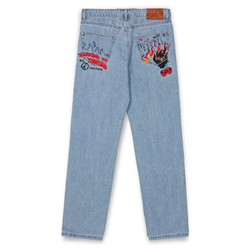 Grimey Ανδρικό παντελόνι The Sweet Burn Regular Denim Pants